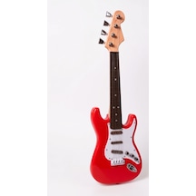 Pilli Elektronik Rock Gitarı 44 Cm 45111 Kırmızı