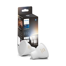 Philips HueWA 4.3W GU10 Akıllı Spot Ampul 2'li Ekopaket - Beyaz Ambiyans