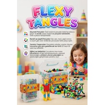 250 Parça Flexy Tangles Esnek Geçmeli Bloklar Plastik Saklama Kutulu Eğitici Oyuncak