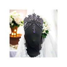 Alınlıklı Gelin,kına,nişan,söz,after,bride,party Taç Mor - 729058635 Mor