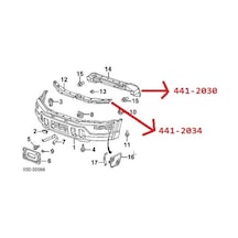 Honda Crv 97/01 Ön Tampon Demiri Üst Tw - Tampon