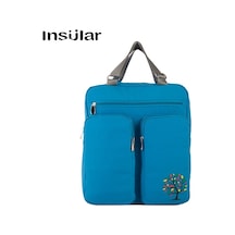 Didadodo Xindoker Geniş Kapasiteli Anne Çantası - 12 Cep Fonksiyonel Bebek Sırt Çantası, Su Geçirmez, Mama Önlüğü Ve Askılı Mavi Mavi