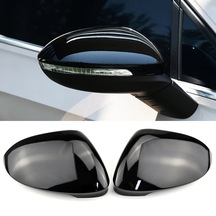 Yan Assist-2-araba Dikiz Aynası Kapakları Volkswagen Vw Golf 8 Vııı Mk8 2021 Abs Parlak Siyah/karbon Görünümlü Yan Ayna Kapakları Kapaklar Durumda