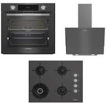 Grundig Gebm 12302 Zg - Gıgl 622410 Gr - Gdsp 2451 Zg Gri Ankastre Set