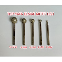 Top Kafa Elmas Motif Ucu Su Kabağı Ve Ahşap Oyma İçin Profesyonel Gravür Ucu