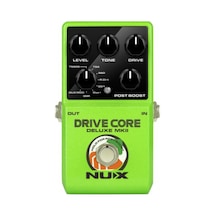 Nux Drıvecdmkıı Drive Core Deluxe Mkıı Profesyonel - Gitar Efekt Pedalı Clean Boost Ve Overdrive Bir Arada, 3-yollu Karışım Blend Switch, Sinyal Netliği Koruma Ölçüler: 121 X 77 X 48 Mm