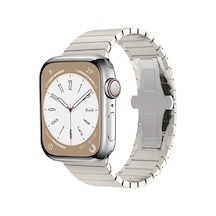 Apple Watch 42mm Uyumlu Kr413 Fine Steel Kordon - Yıldız Işığı
