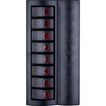 8'li Switch Panel Işıklı Ve Otomatik Sigortalı