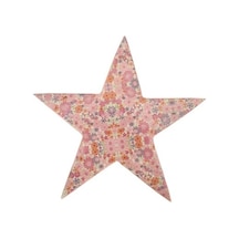 Vitale Şiva Çiçek Desenli Dekoratif Yıldız Pembe 25X4 Cm Ak.Fq001