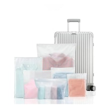 50 X 60 Cm Fermuarlı Buzlu Kargo Poşeti -130mikron 10 Adet Valiz Ve Dolap Içi Düzenleyici Buzlu 10 Adet