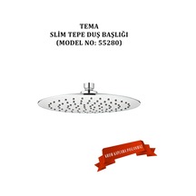 Tema Slim Tepe Duş Başlığı 55280 5686526846 Krom