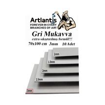 Mukavva Gri 3 mm 70x100 cm 10 Adet Sert Karton Ekstra Sıkıştırılmış 70*100 Mukavva Gri Renkli 10 Adet