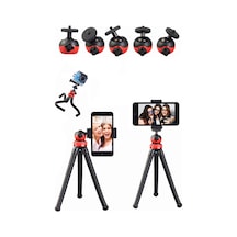 30 Cm Esnek Masaüstü Tripodu Ahtapot Fotoğraf Makinesi Tutucu Telefon Tutucu Tripot