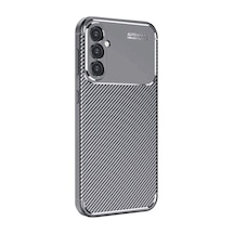 Samsung Galaxy A16 5g Kılıf Auto Focus Karbon Kapak - Gri