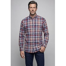 Bisse Kırmızı Regular Fit Pamuk Gömlek Gmeks4kpal242068 E24