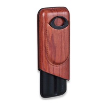 Lotus Wood Desen Deri Puro Kılıfı Kesicili 2li 62 Ring