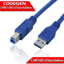 Codegen Usb 3.0 1 5 Metre Printer Ve Data Yazıcı Kablosu Cpm21