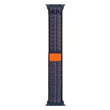 Apple Watch Uyumlu 40mm Krd-91 Hasır Kordon Strap Kayış - Mavi