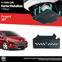 S-dizayn Peugeot 207 Çelik Karter Muhafaza Koruma 2006-2014 A+ Kalite