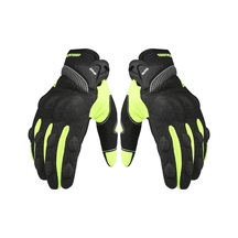 Bsddp Rh-a0131 Yeşil Xxl Motosiklet Eldiveni: Kaymaz, Dokunmatik Ekran, Darbe Koruma, Yansıtıcı Şeritli, Kolluk Ayarıklı