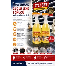 Powermax Güçlü Leke Ve Yağ Kir Sökücü 1000 Ml X2 Set Çok Amaçlı Temizleyici