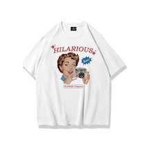 Flood Of Style Unisex Hilarious Tshirt Beyaz