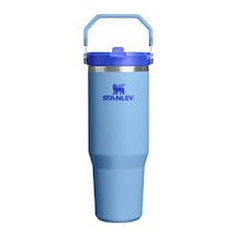 4 Adet Stanley The Iceflow Flip Straw Pipetli Termos Blue Sky 0.89 Litre Çok Renkli