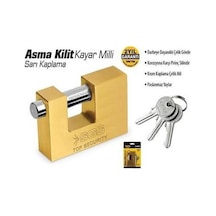 Sgs Sarı Kaplama Kayar Milli Asma Kilit 70mm Sgs1360 1 Adet