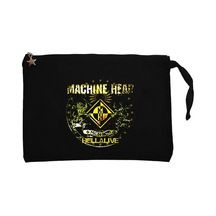 Machine Head Hellalive Siyah Clutch Astarlı Cüzdan / El Çantası Siyah