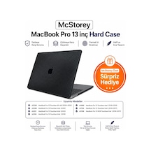 Macbook Pro 13 Karbon Fiber Desenli Kılıf A1706 A1708 A1989 A2159 A2251 A2289 A2338 M1 M2 Uyumlu İnce Hafif Sert Kılıf Koruyucu Kapak Siyah Belirtilmemiş