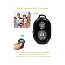 Pratik Bluetooth Selfie Kumandası Uzaktan Grup Fotoğrafı Seyahat Kablosuz İos Android 10 Mt Mesafe