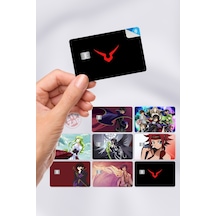 Code Geass Kart Kaplama Sticker 8 Adet Çok Renkli