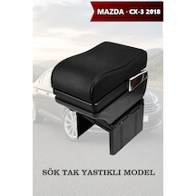 Mazda Cx32018 Uyumlu Küllüklü Lüks Tip Bardaklıklı Siyah Renk Kol Dayama