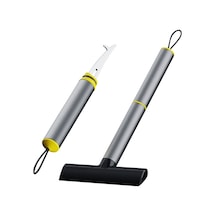 Sones Araca Monte Kar Küreği Çok Fonksiyonlu Alaşımlı Cam Buz Çözücü Kürek Gri