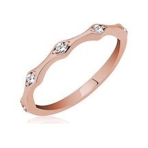 Gümüş Rose Beştaş Mekik Bayan Yüzük (510925188)