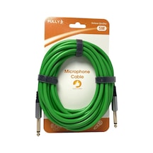 Fully 5metre 6.3mm Erkek-erkek Mono Gitar Kablo - Yeşil