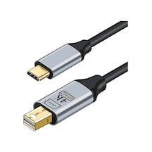 Lb Zr126 Siyah Type-c Mini Dp Çevirici Kablo 1,8 M