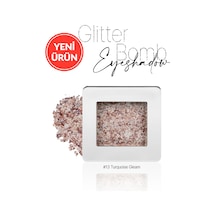 Cre'ars Mücevher Parlaklığında Yoğun Pigmentli Tekli Far Glitter Bomb Eyeshadow 13 Turquoise Gleam