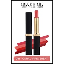 Color Riche Intense Volume Matte Ruj - 241 Coral Irreverent Çok Renkli