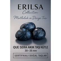Sertifikalı Que Sera Akik Taşı Kütle 30 35 Mm Mutluluk, Denge V