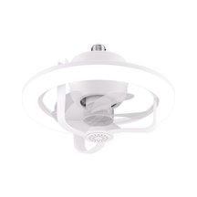 Worryfree Uzaktan Kumandalı Fan Işığı Rgb Renkli Yatak Odası Işıklı Tavan Fanı LI213 Beyaz