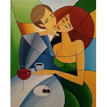 Yıl Dönümü Sayılarla Boyama Seti - Çerçeveli, 40x50cm