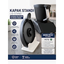 Thermomix Tm7 Uyumlu Kapak Standı Mutfak Tezgahı Düzenleyici Beyaz