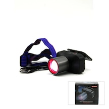 Şarjlı 30w Kafa Lambası Fener 1 Led Usb - Type-c Kademe Işık Ayarı - Flaşör 5468 Çok Renkli