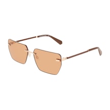 Calvin Klein Jeans Ckj 25207s 721 62 Unisex Geometrik Gold Metal Güneş Gözlüğü Altın