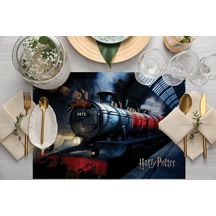 Adawall Home Hogwarts Express Kumaş Amerikan Servis 4'lü Set