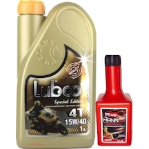 Lubco 4t 15W-40 4 Zamanlı Motosiklet Yağı 1 L + Benzin Katkısı 1 L