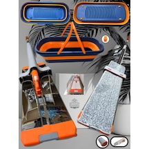 Kendinden Sıkmalı Katlanır Kovalı Lüx Mop Set