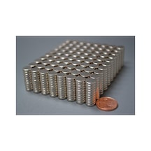 Dünya Magnet 50 Adet Çap 8mm X Kalınlık 2mm Güçlü Yuvarlak Neodyum Mıknatıs