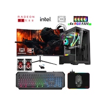 Xaser XSR1010 i5-7400 16 GB 512 GB SSD 8 GB RX580 24" Free Dos Masaüstü Oyuncu Bilgisayarı